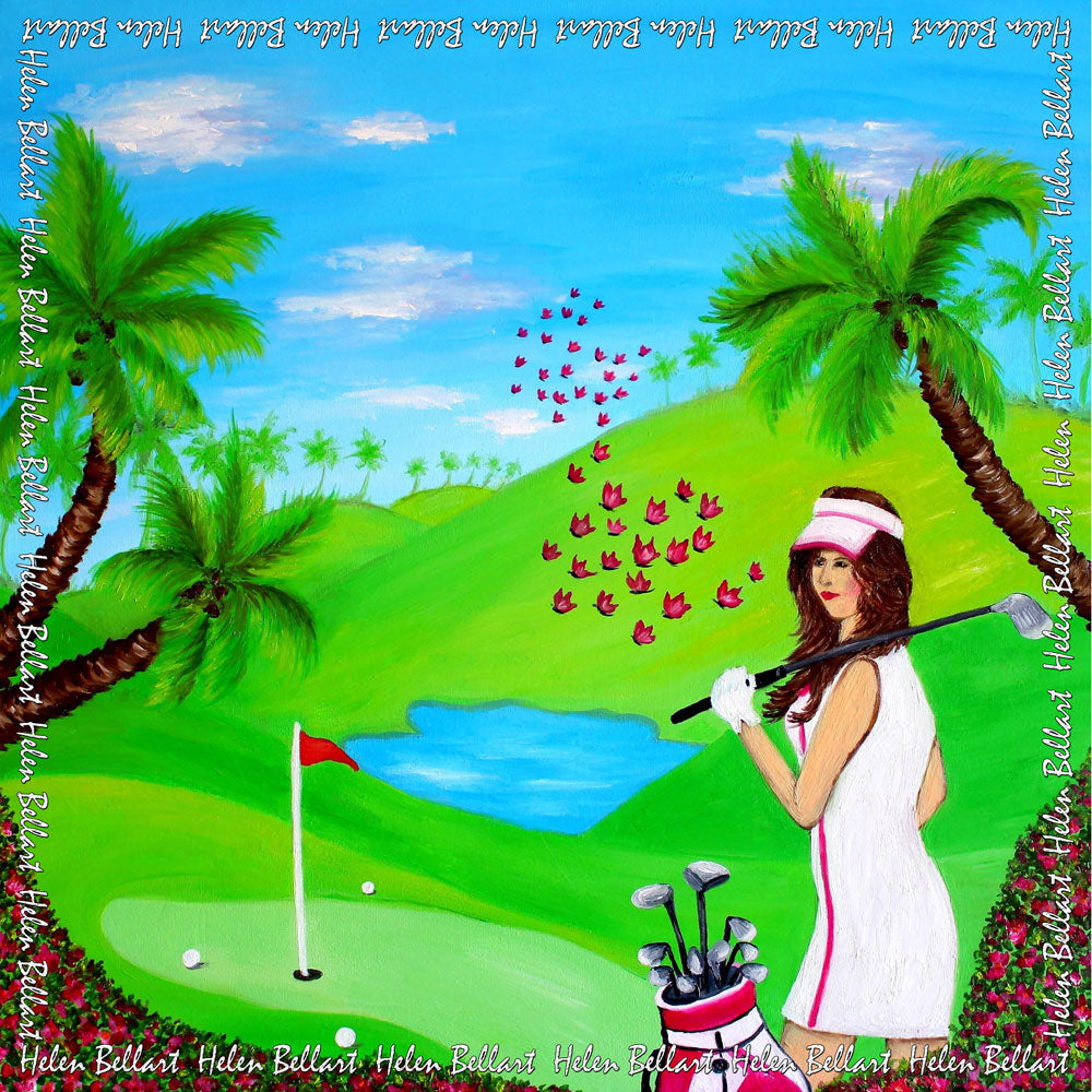 Golf Lady Foulard in Seta cm. 90x90 Sconto 20%