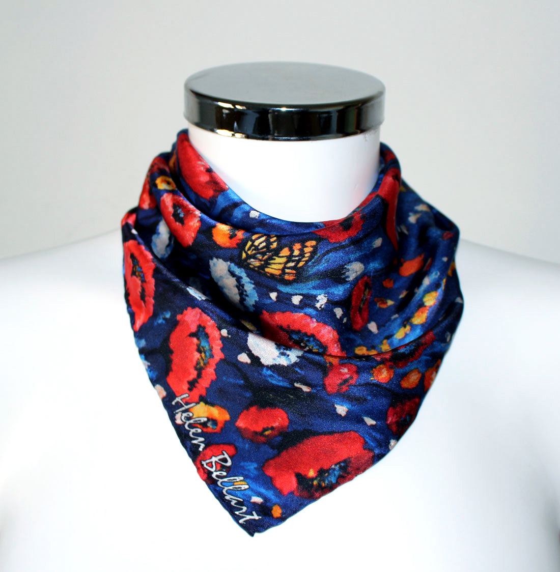 Papavero Foulard in Seta cm. 45x45