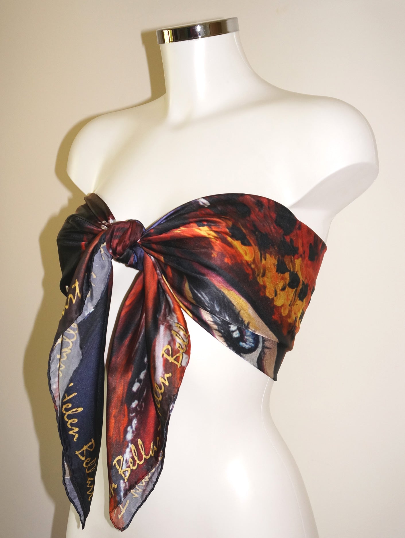 Maschera Veneziana Foulard in Seta cm. 110x110 Sconto 40%