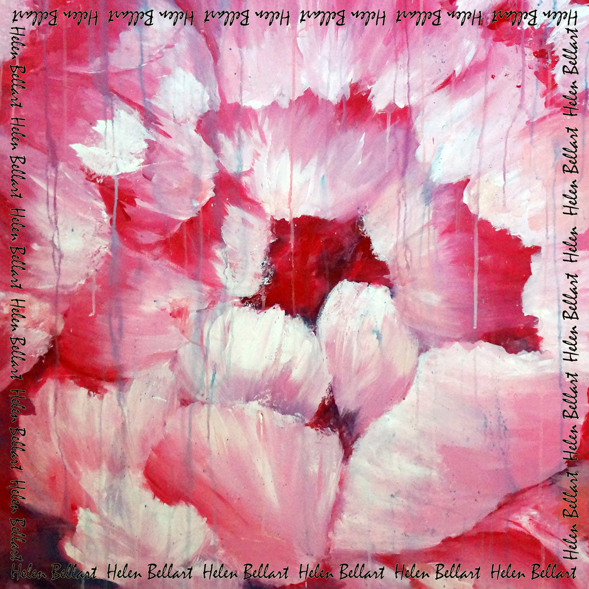 Peonia Rosa Foulard in Seta cm. 45x45