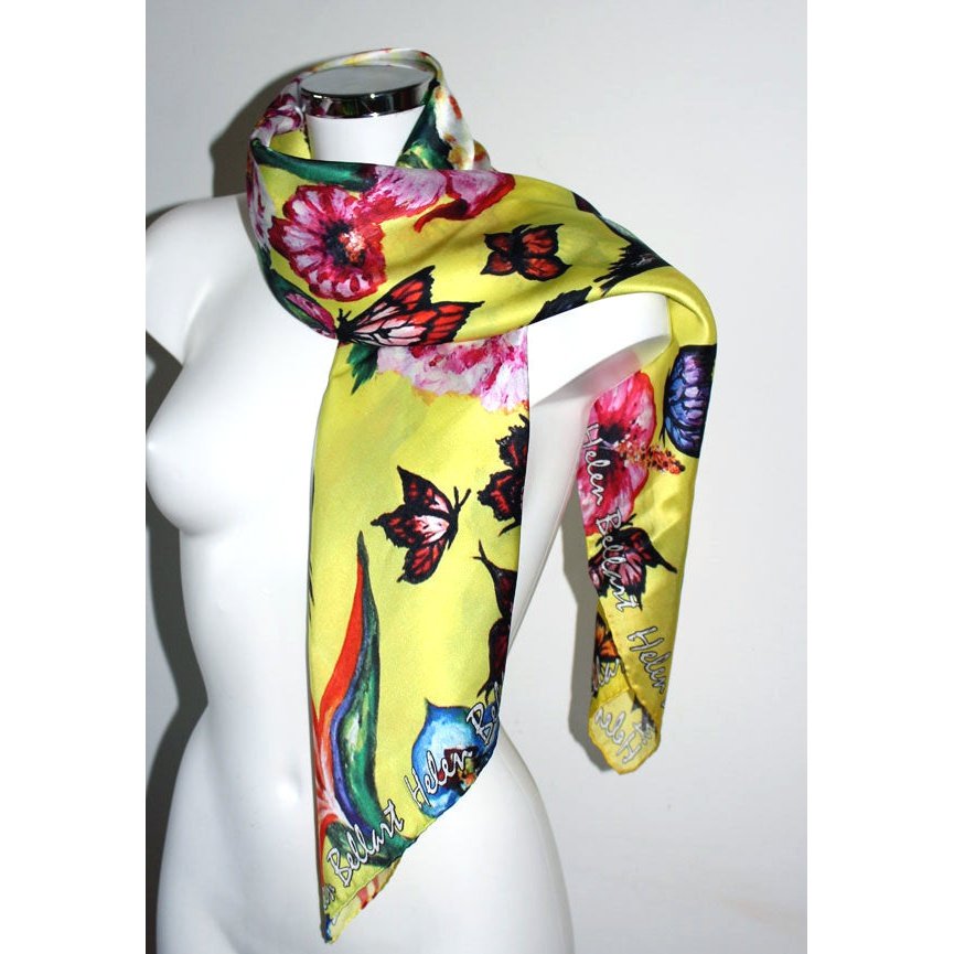 Farfalla Paradiso Foulard in Seta cm. 110x110 Sconto 40%