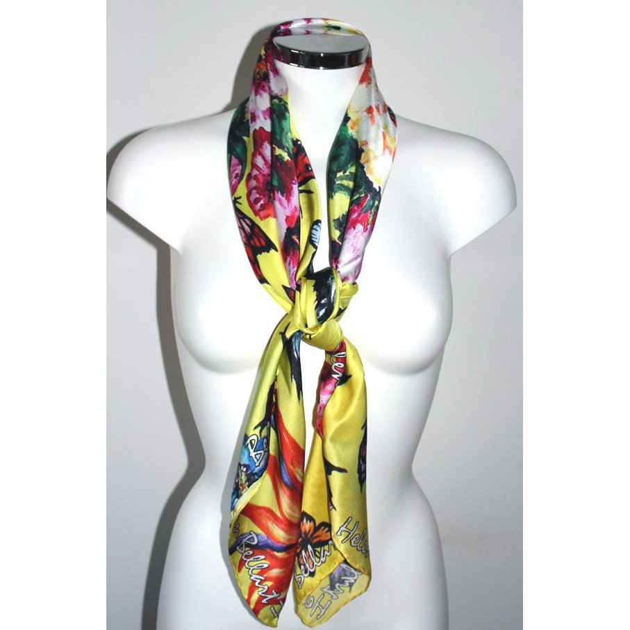 Farfalla Paradiso Foulard in Seta cm. 110x110 Sconto 40%