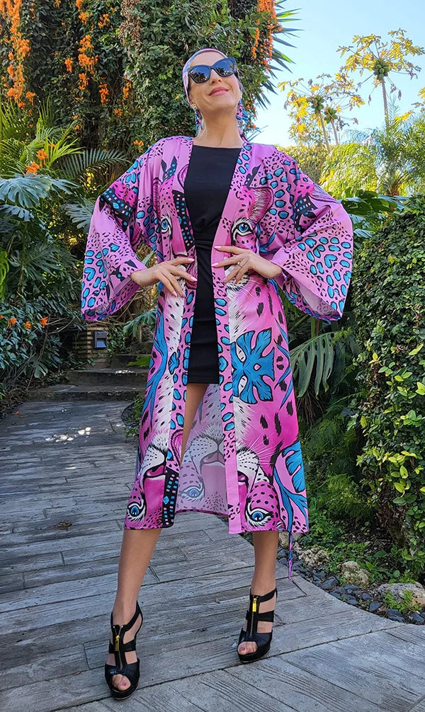 Sweet Leopard Kimono