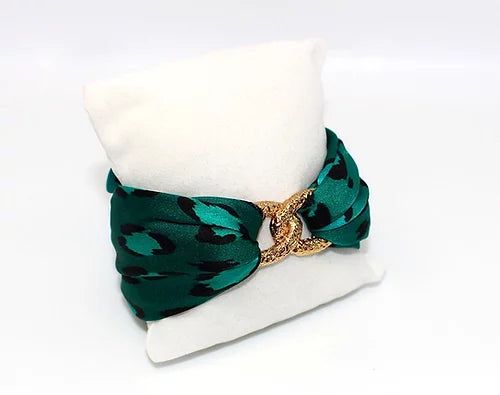 Leopardo Esmeralda Set Bracciale & Orecchini