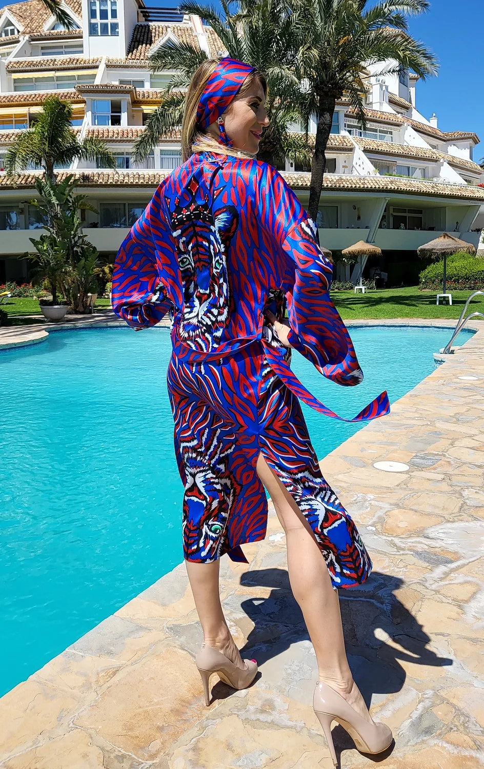 Tigre Blu Kimono