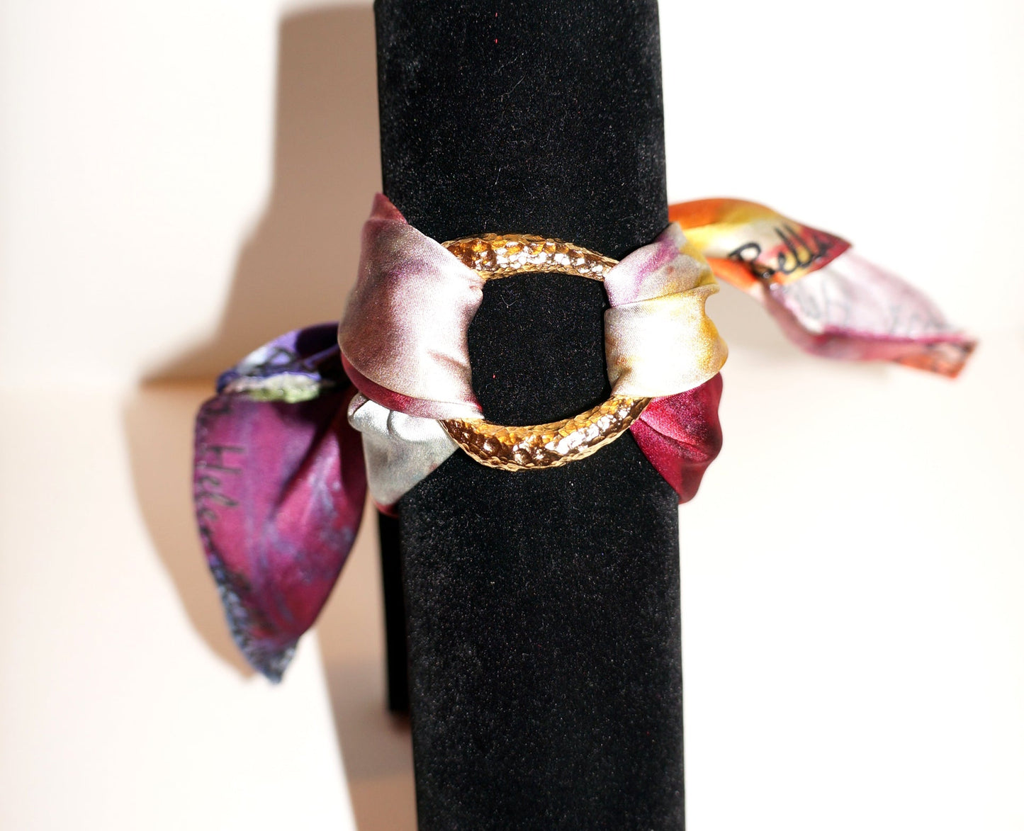 Iris in Fiore Bracciale in Seta