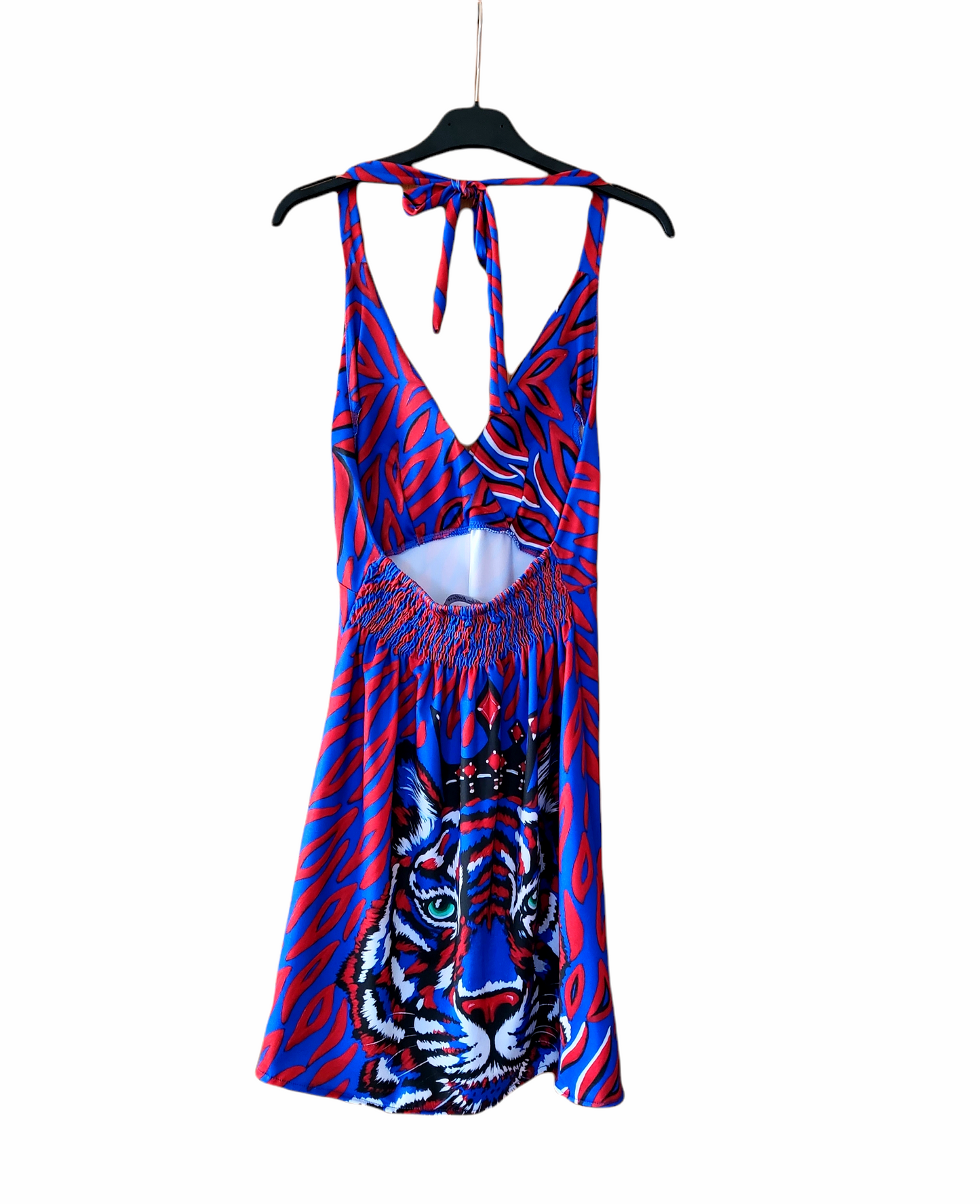 Tigre Blu  Vestito Backless