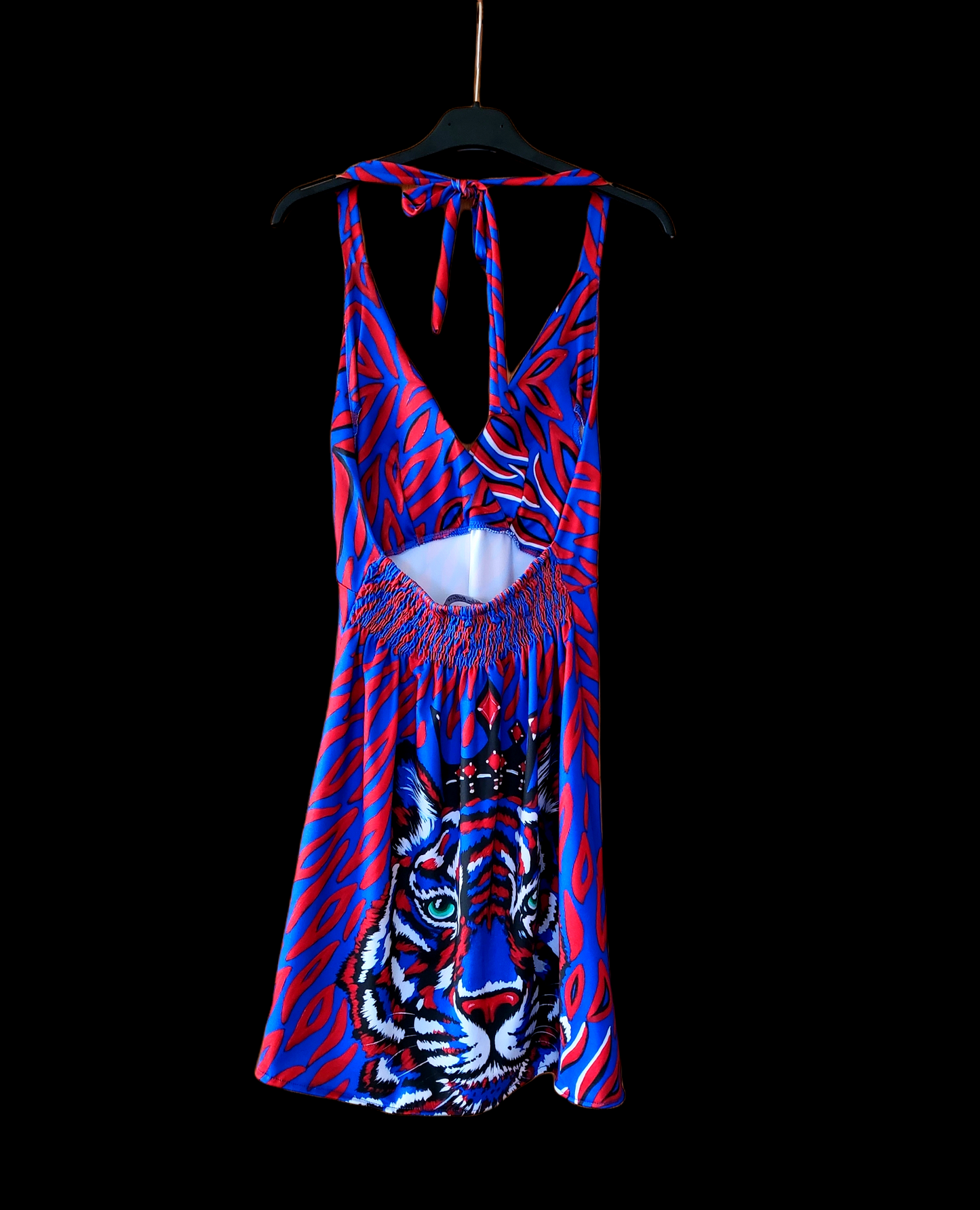 Tigre Blu  Vestito Backless