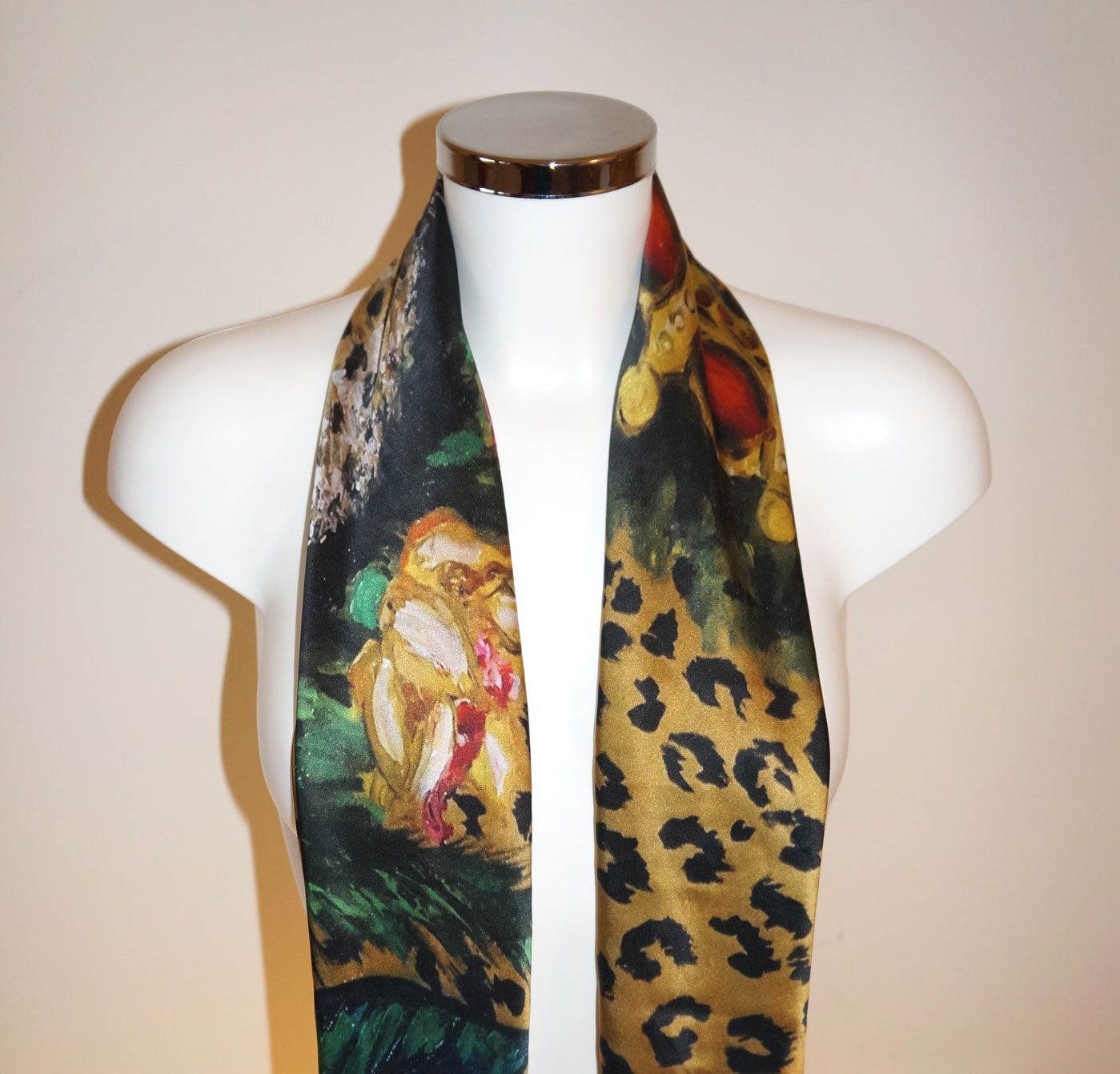 Leopardo Foulard in Seta cm. 110x110