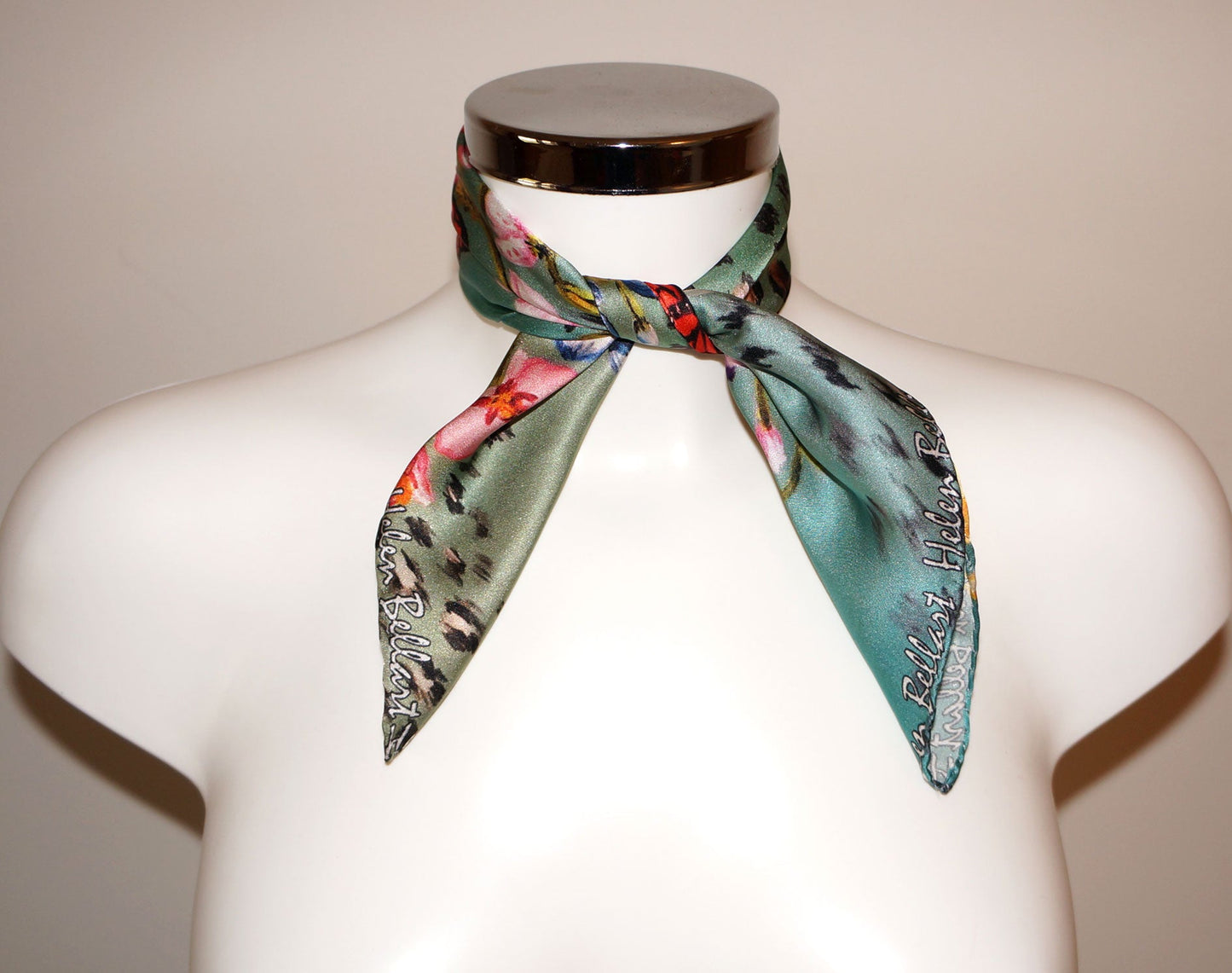 Primavera Blu Foulard in Seta cm. 45x45