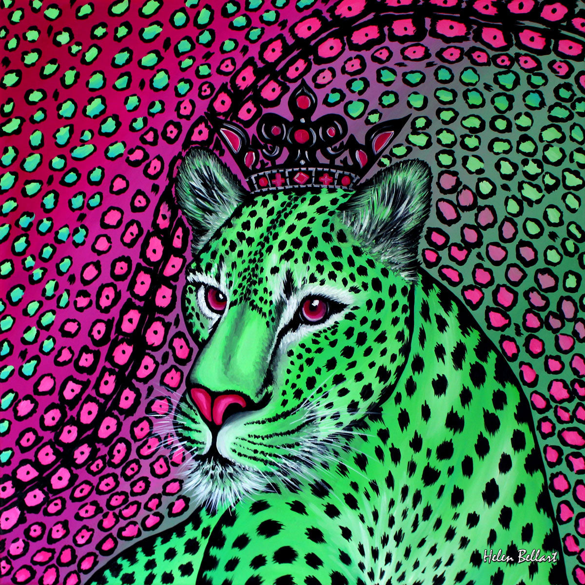 Leopardo Esotico - Set Bracciale e Orecchini in Seta -