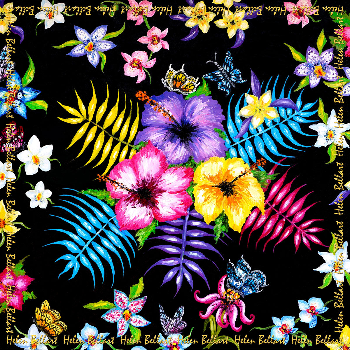 Hawaii Foulard in Seta cm. 45x45