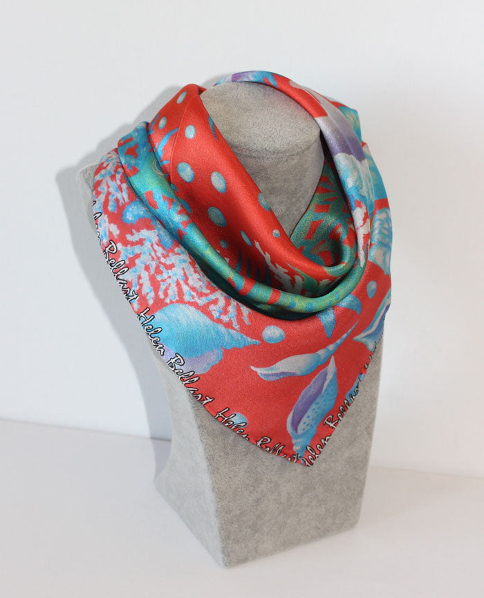 Cavallo Marino Foulard in Seta cm. 45x45