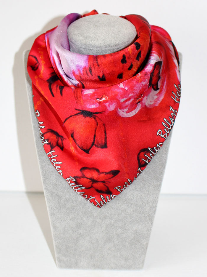 Donna Farfalla Foulard in Seta cm. 45x45