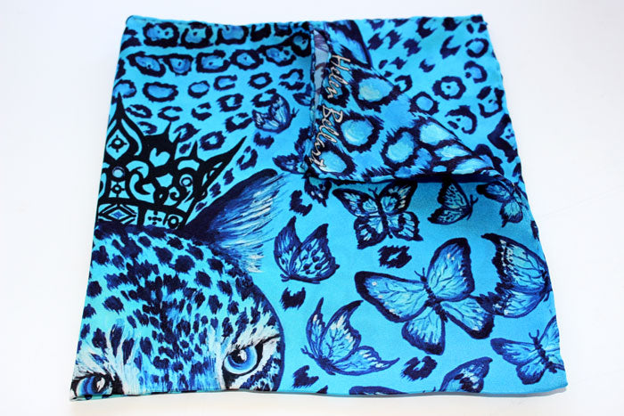 Felino Foulard in Seta cm. 45x45