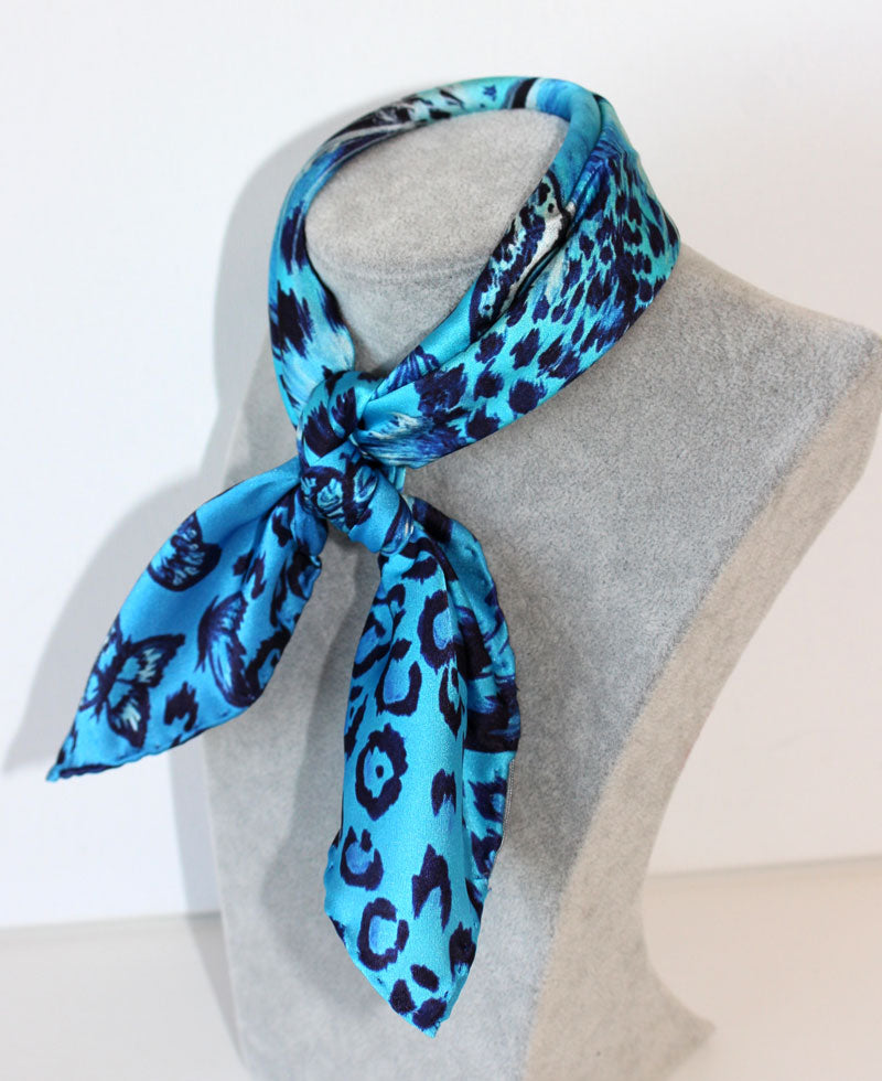 Felino Foulard in Seta cm. 45x45