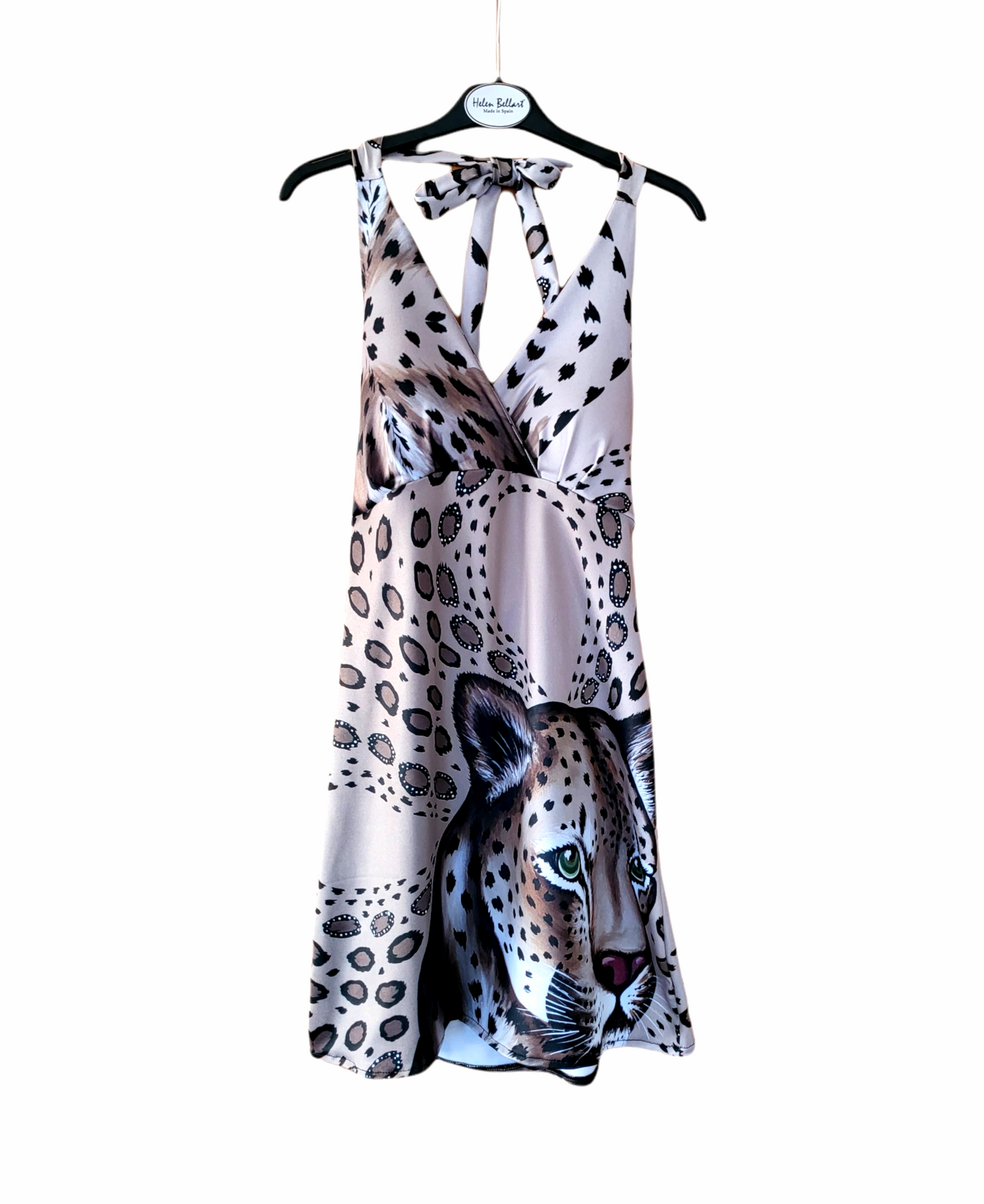 Leopardo Vestito Backless