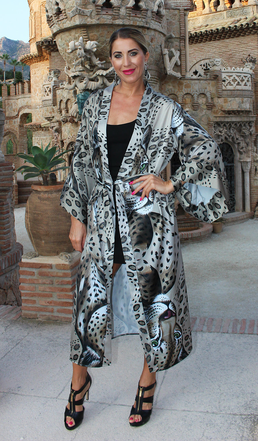 Leopardo Kimono