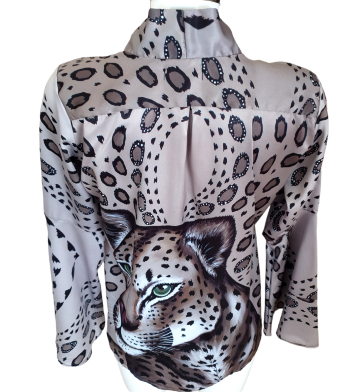 Leopardo Camicia Manica Lunga a Campana