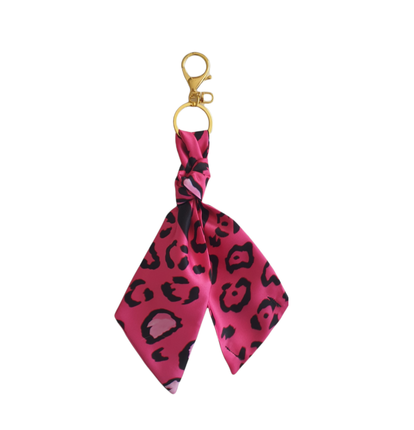 Leopardo Rosa Portachiavi&Accessorio Borsa