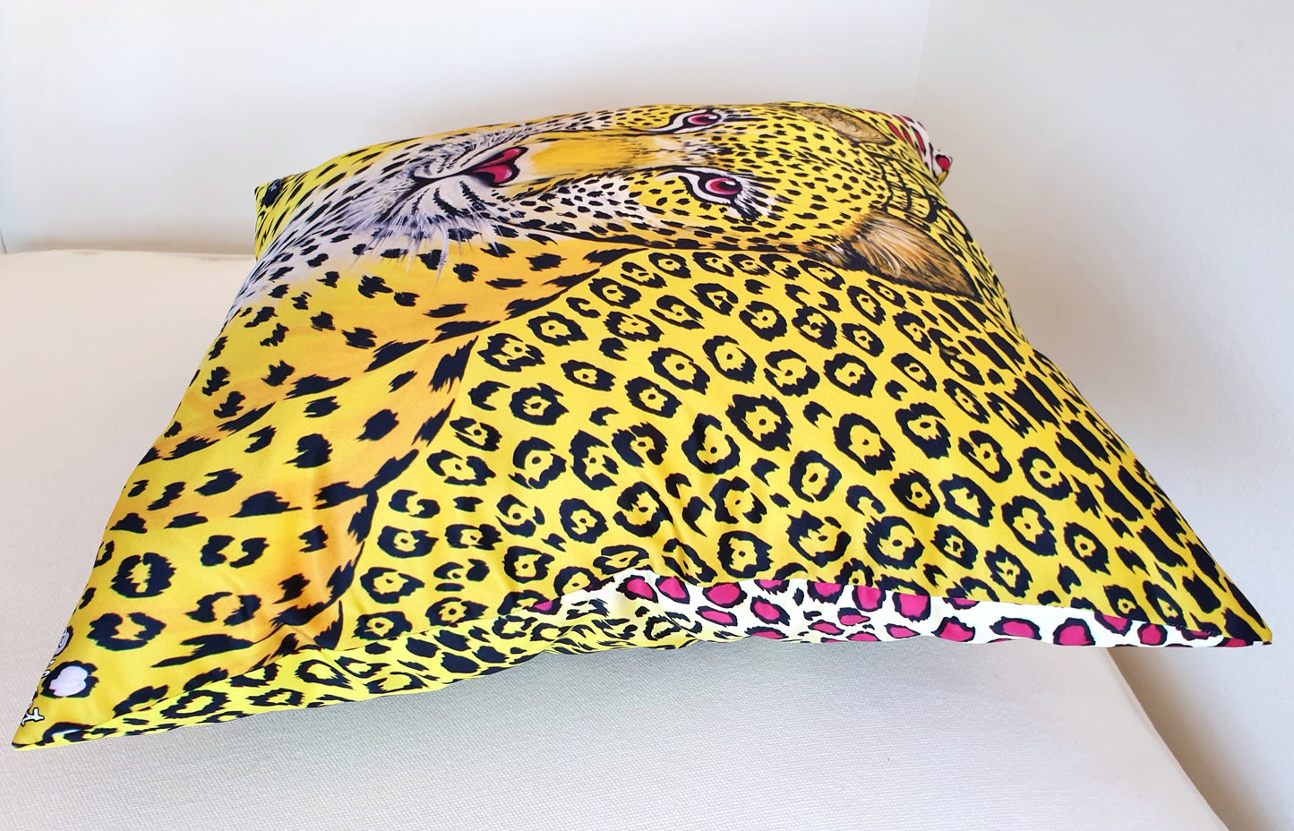 Leopardo Giallo Fodera per Cuscino